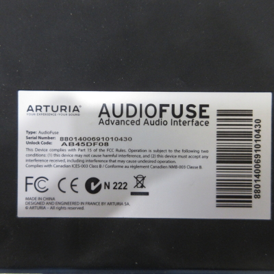 Arturia AudioFuse Silver 7
